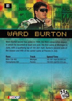 1999 Press Pass #81 Ward Burton Back