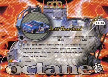 1999 Press Pass Stealth - Octane SLX #O 7 Jeff Gordon Back