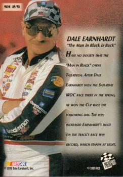 1999 Press Pass Stealth - Headlines #SH 2 Dale Earnhardt Back
