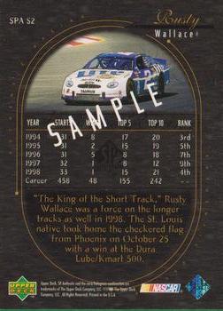 1999 SP Authentic #SPA S2 Rusty Wallace Back
