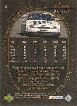 1999 SP Authentic #16 Rusty Wallace Back
