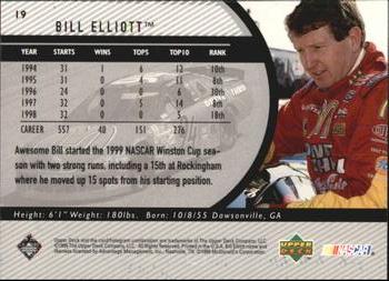 1999 Upper Deck Road to the Cup #19 Bill Elliott Back