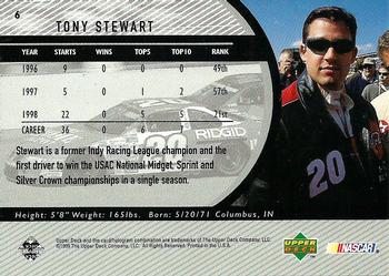 1999 Upper Deck Road to the Cup #6 Tony Stewart Back