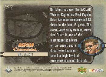 1999 Upper Deck Road to the Cup - NASCAR Chronicles #NC13 Bill Elliott Back