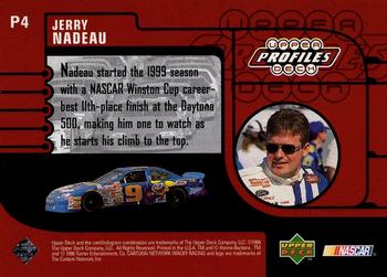 1999 Upper Deck Road to the Cup - Upper Deck Profiles #P4 Jerry Nadeau Back
