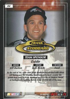 1999 Wheels #84 Frank Stoddard Back