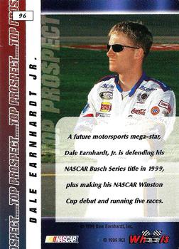 1999 Wheels #96 Dale Earnhardt Jr. Back