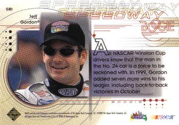 2000 Maxx - Speedway Boogie #SB1 Jeff Gordon Back