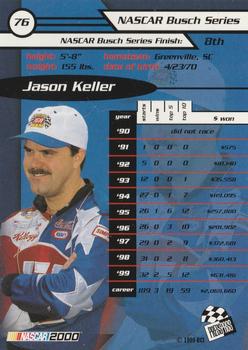2000 Press Pass #76 Jason Keller Back