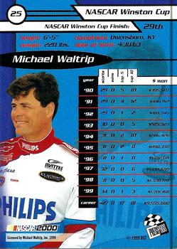 2000 Press Pass #25 Michael Waltrip Back