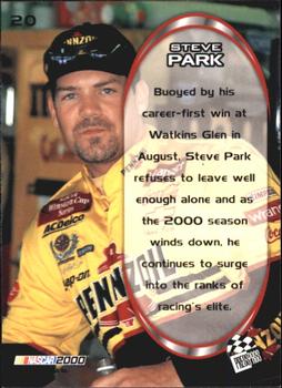 2000 Press Pass Optima #20 Steve Park Back