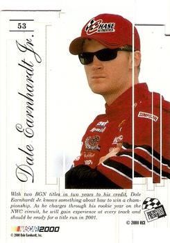 2000 Press Pass Premium #53 Dale Earnhardt Jr. Back