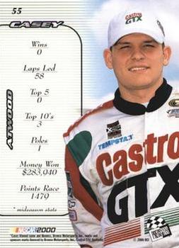 2000 Press Pass Stealth #55 Casey Atwood Back