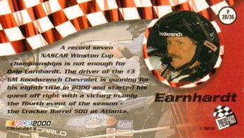 2000 Press Pass Trackside - Panorama #P 28 Dale Earnhardt Back