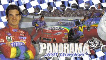 2000 Press Pass Trackside - Panorama #P 31 Jeff Gordon Front
