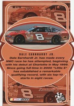 2000 Press Pass VIP - Making The Show #MS 4 Dale Earnhardt Jr. Back