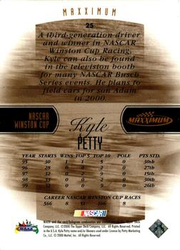 2000 Maxximum #25 Kyle Petty Back