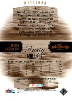 2000 Maxximum #8 Rusty Wallace Back