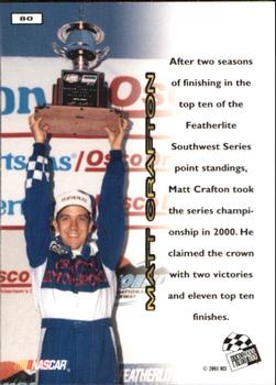 2001 Press Pass #80 Matt Crafton Back