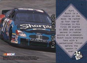 2001 Press Pass Optima #4 Kurt Busch Back
