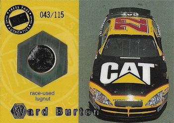 2001 Press Pass Optima - Race Used Lugnuts Cars #LC 2 Ward Burton's Car Front