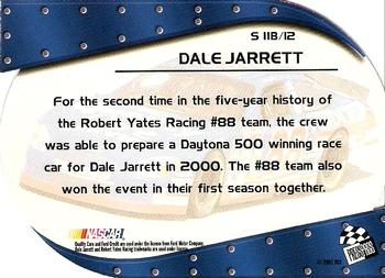 2001 Press Pass - Showcar #S 11B Dale Jarrett's Car Back