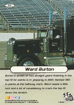2001 Press Pass Stealth #27 Ward Burton Back