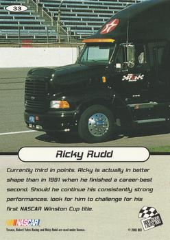 2001 Press Pass Stealth #33 Ricky Rudd Back