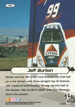 2001 Press Pass Stealth #45 Jeff Burton Back