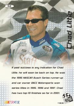 2001 Press Pass Stealth #52 Chad Little Back