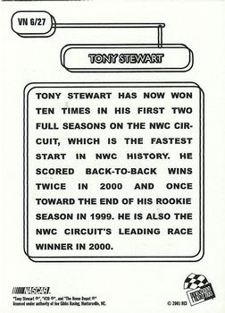 2001 Press Pass - Vintage #VN 6 Tony Stewart Back
