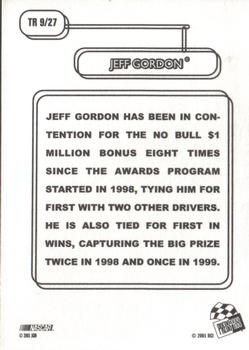 2001 Press Pass - Vintage #TR 9 Jeff Gordon Back