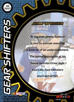2001 Wheels High Gear - Gear Shifters #GS 23 Jimmy Spencer Back