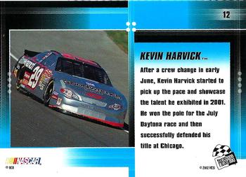 2002 Press Pass Optima #12 Kevin Harvick Back