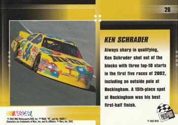 2002 Press Pass Optima #26 Ken Schrader Back