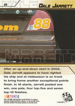 2002 Press Pass Stealth #40 Dale Jarrett Back