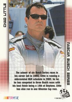 2002 Press Pass Stealth #49 Chad Little Back