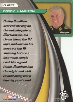 2002 Press Pass Stealth - Lap Leader #LL 10 Bobby Hamilton Back