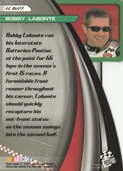 2002 Press Pass Stealth - Lap Leader #LL 15 Bobby Labonte Back