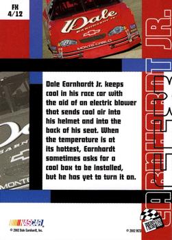 2002 Press Pass Stealth - EFX #FX 4 Dale Earnhardt Jr. Back