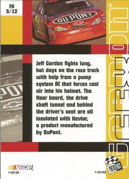2002 Press Pass Stealth - EFX #FX 5 Jeff Gordon Back