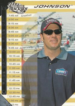 2002 Press Pass Trackside #56 Jimmie Johnson Front