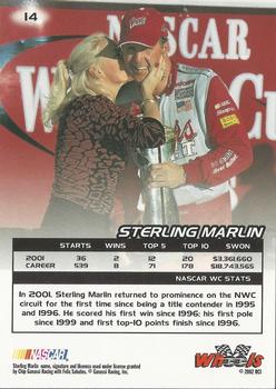 2002 Wheels High Gear #14 Sterling Marlin Back