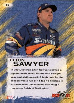 2002 Wheels High Gear #45 Elton Sawyer Back
