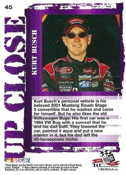 2003 Press Pass Optima #45 Kurt Busch Back