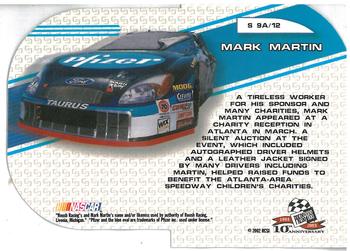 2003 Press Pass - Showman #S 9A Mark Martin Back