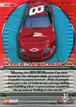 2003 Press Pass - Top Shelf #TS 1 Dale Earnhardt Jr. Back