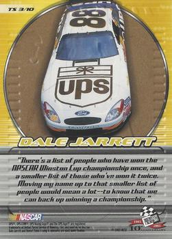2003 Press Pass - Top Shelf #TS 3 Dale Jarrett Back