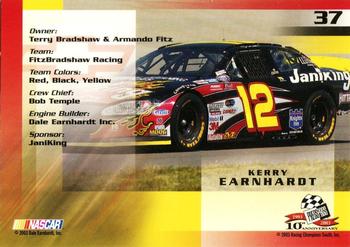 2003 Press Pass Trackside #37 Kerry Earnhardt Back