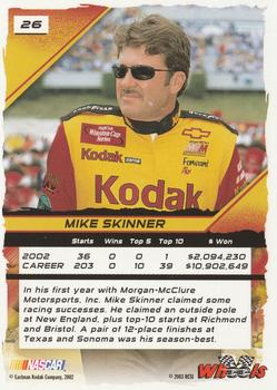 2003 Wheels High Gear #26 Mike Skinner Back